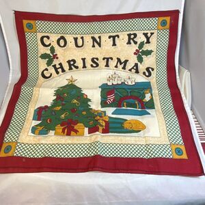 #8277 CHRISTMAS SCARF PAIR COUNTRY CHRISTMAS  21 IN